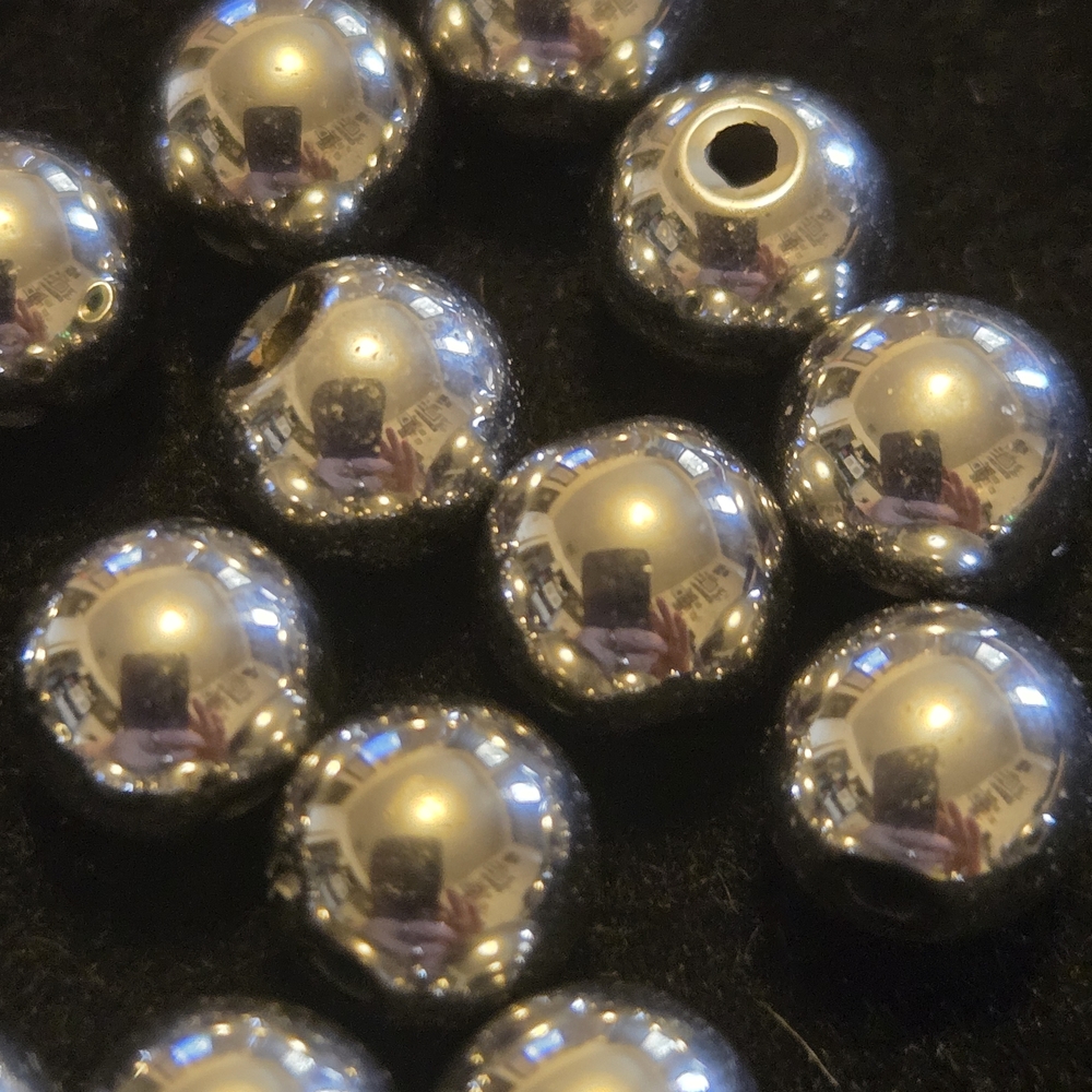 SILVER HEMATITE Gemstone Beads